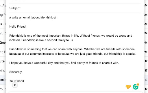 Email Write X website screenshot