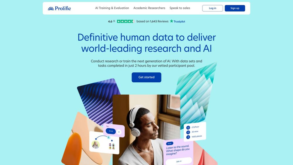 Prolific Com website screenshot