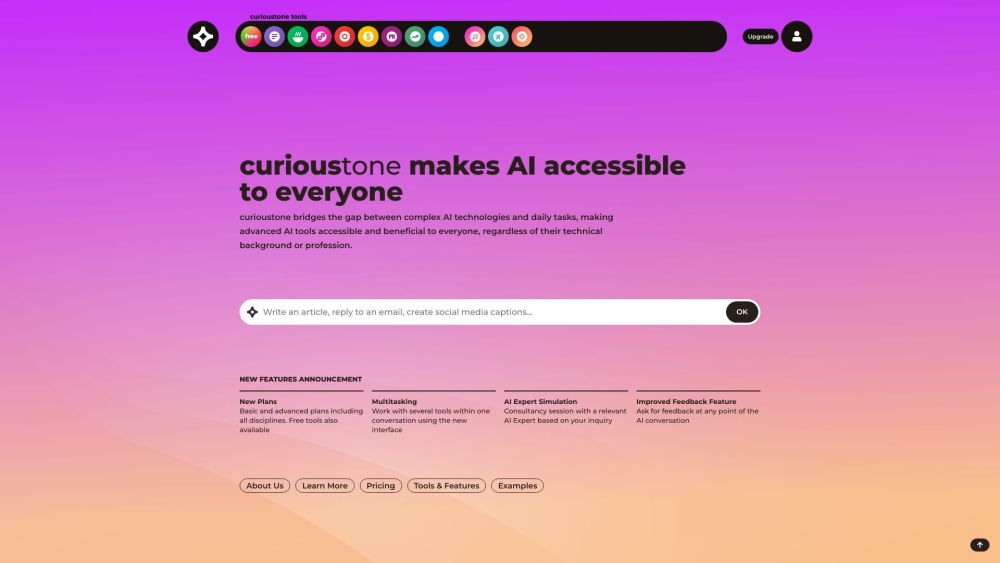 Curioustone website screenshot