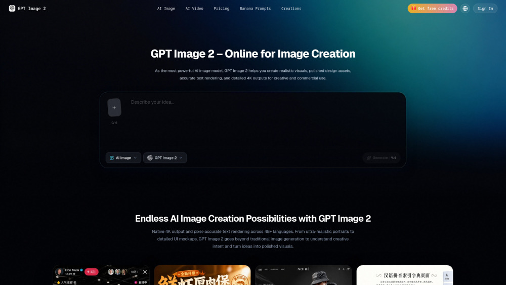 Gpt Image 2 8 website screenshot