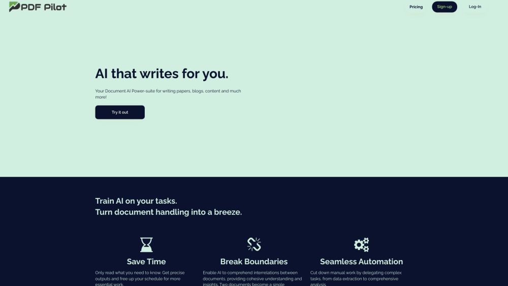 PDF Pilot website screenshot