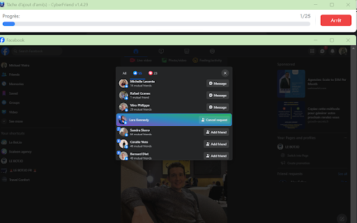Facebook Prospecting AI website screenshot