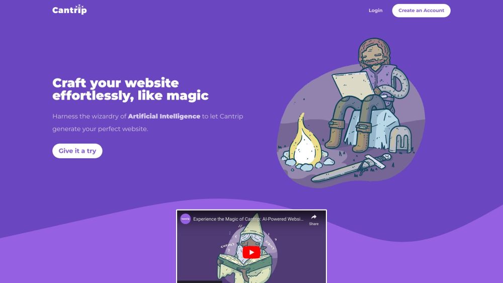 Cantrip website screenshot