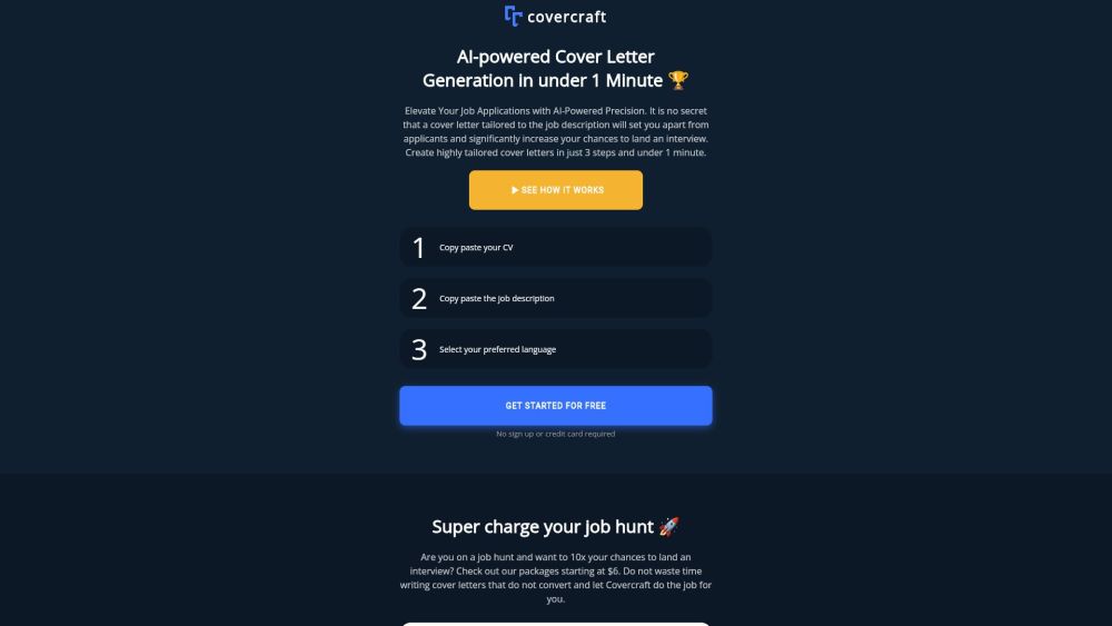 Covercraft website screenshot