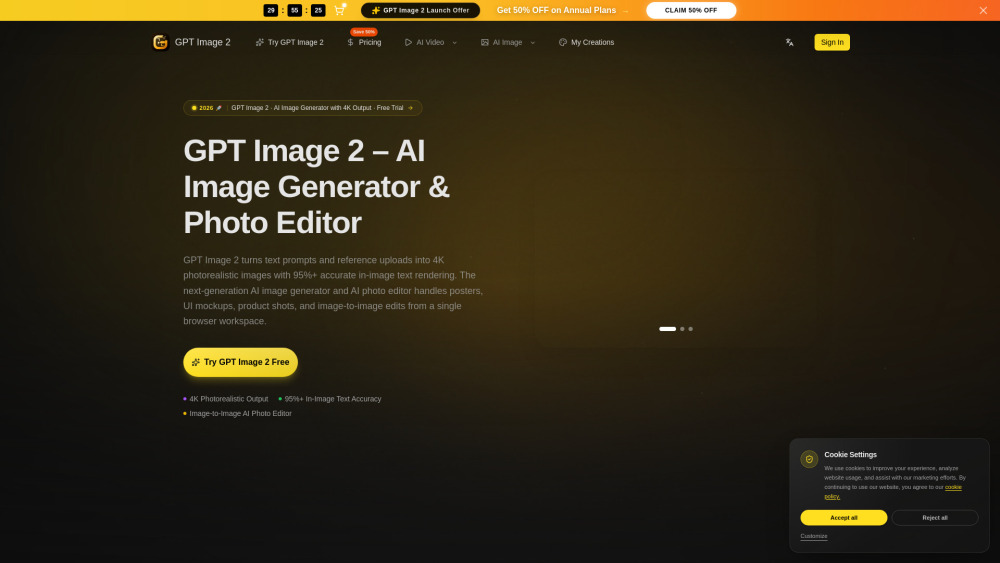 Gpt Image 2 4 website screenshot