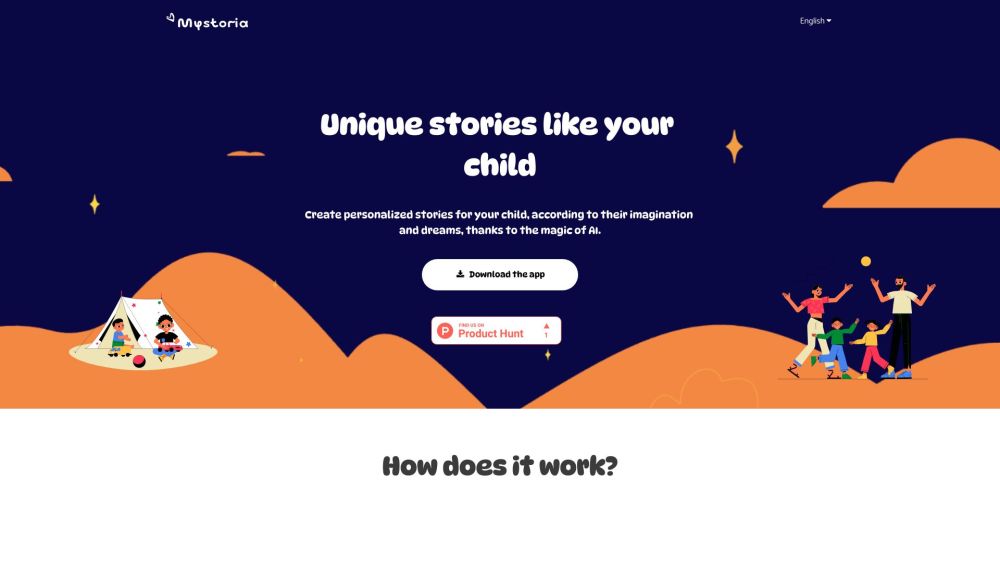 Mystoria website screenshot