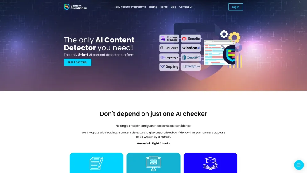 Content Guardian website screenshot