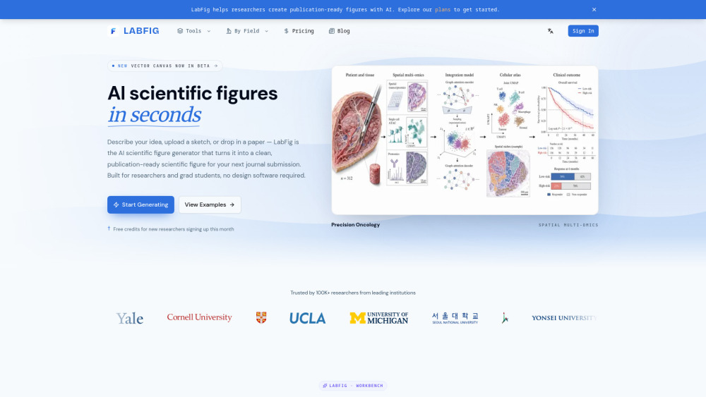 Labfig website screenshot