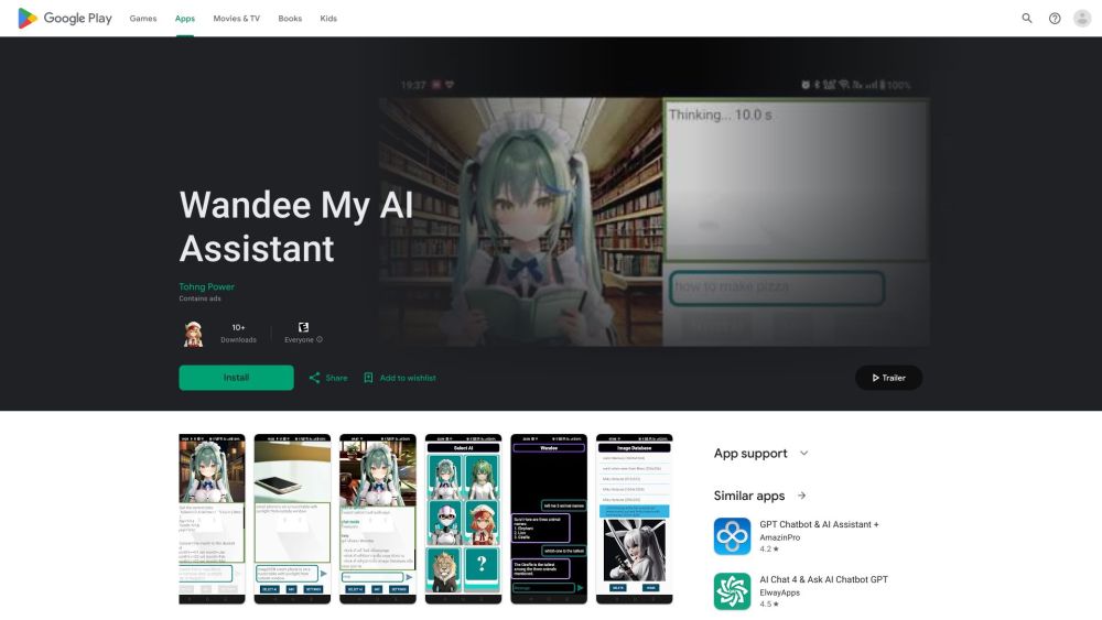 Wandee My Ai Assistant website screenshot