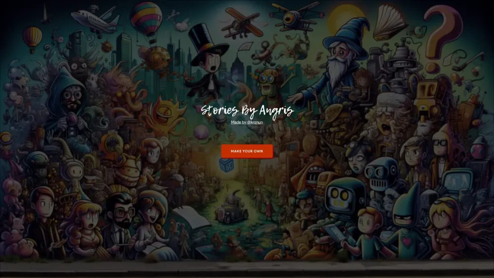 Stories By Angris website screenshot