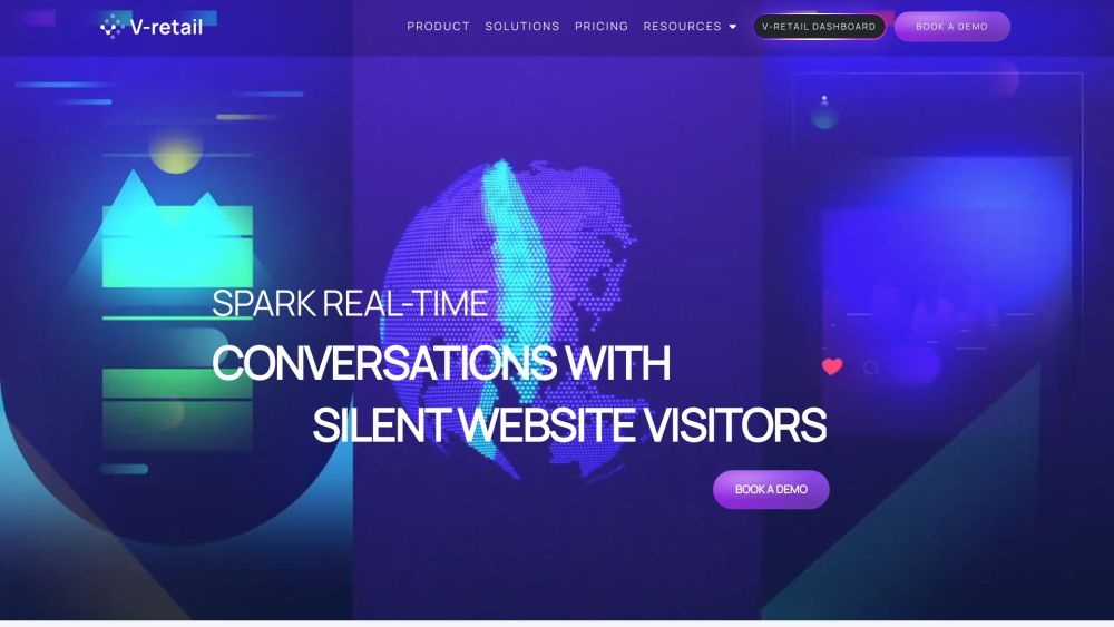 V Retail website screenshot
