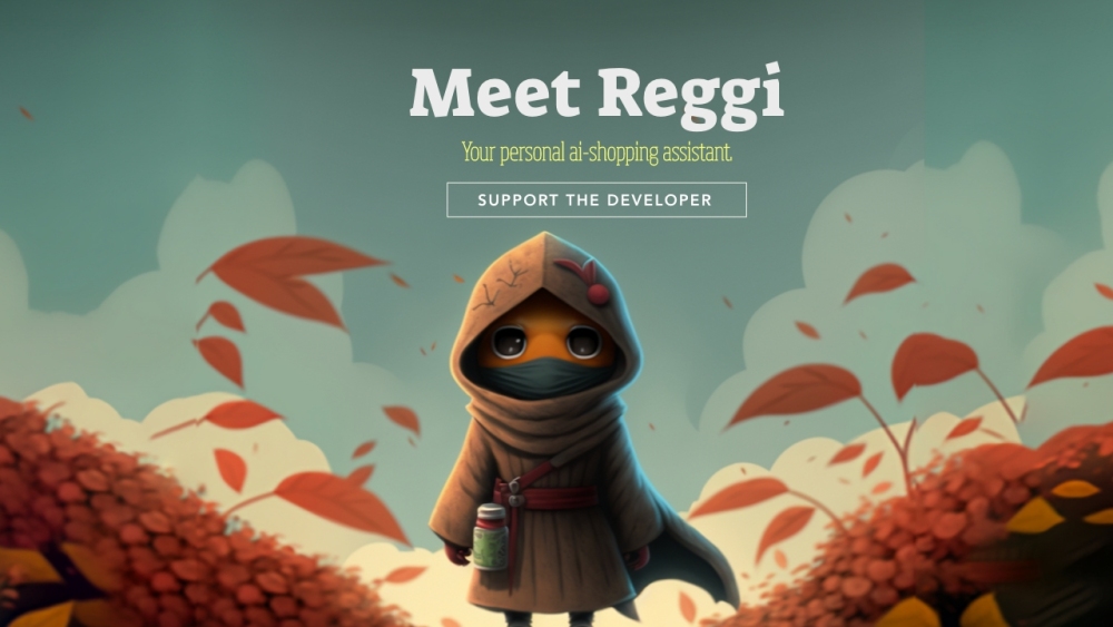Reggi website screenshot