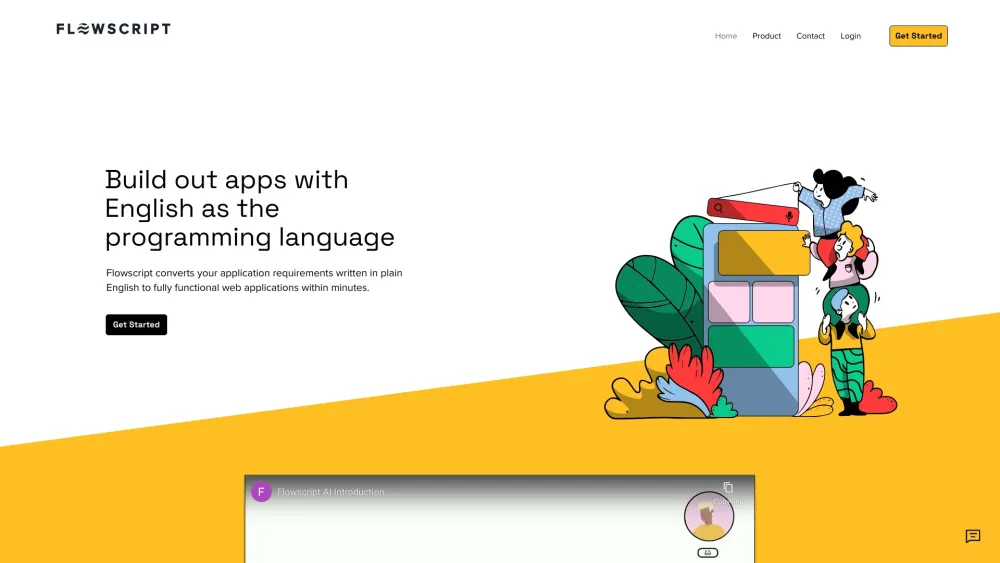 Flowscript Ai website screenshot