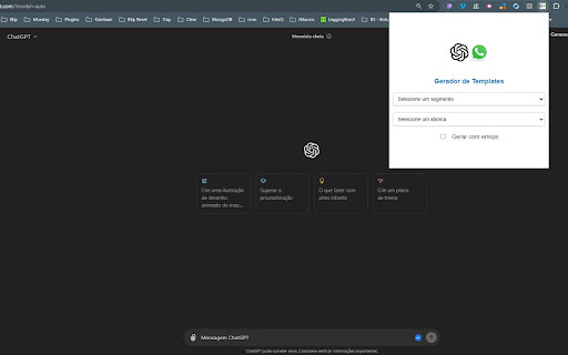 Chatgpt Whatsapp Template Generator website screenshot