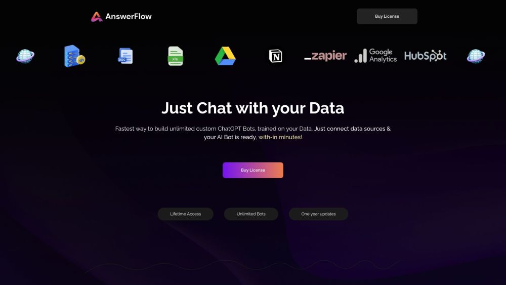 AnswerFlow AI website screenshot