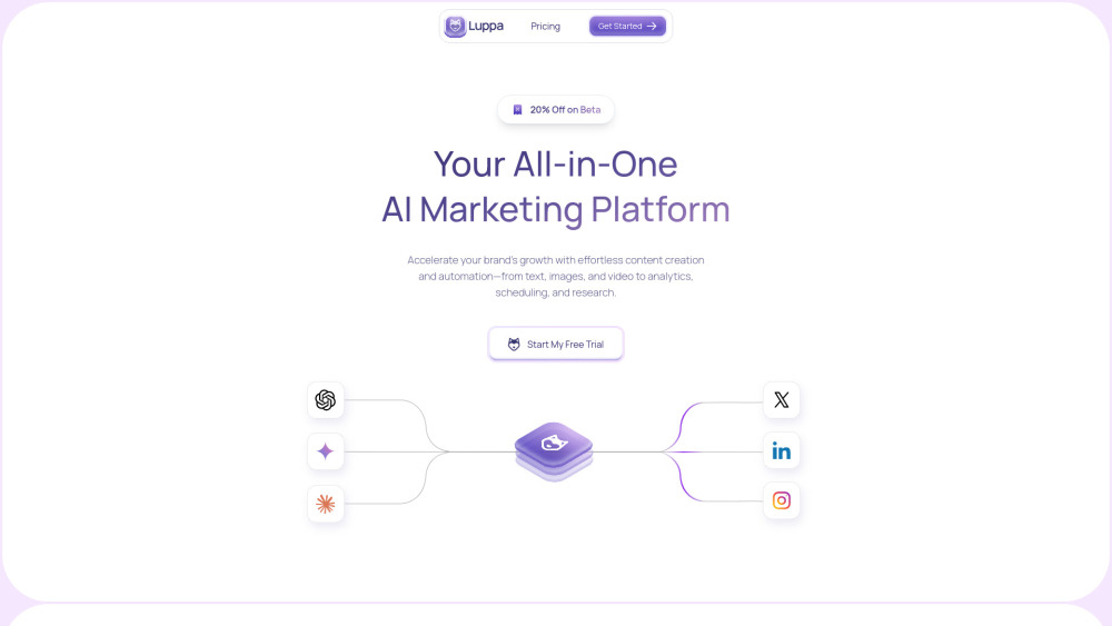 Luppa Ai website screenshot