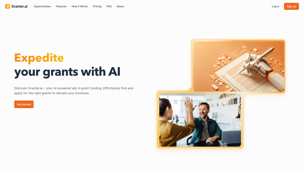 Granter Ai website screenshot