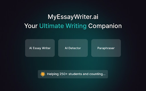Myessaywriter Ai website screenshot