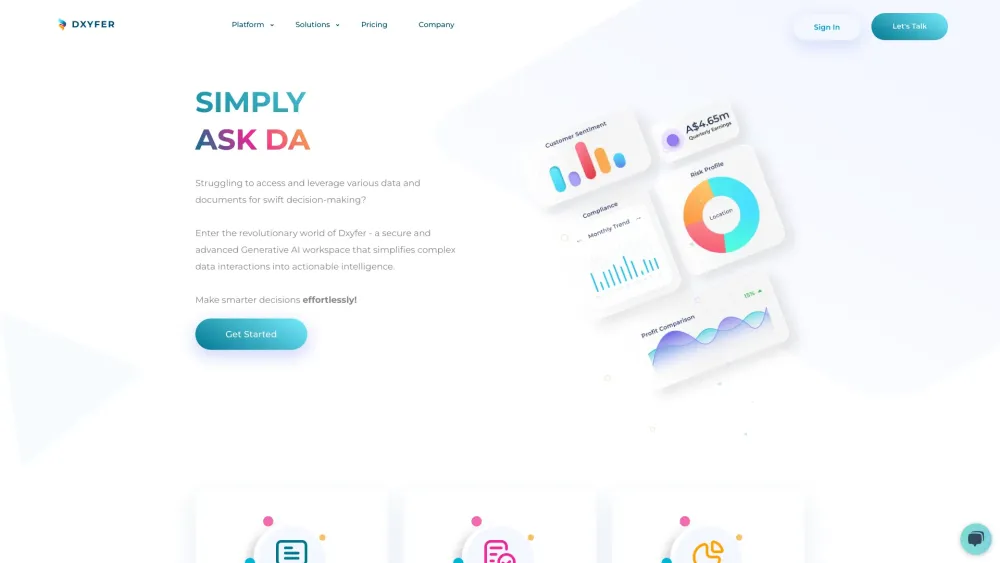 Dxyfer website screenshot