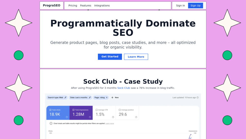 Prograseo website screenshot