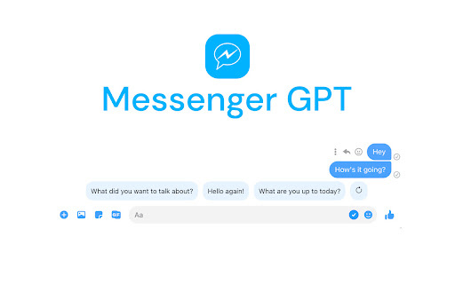 Messenger Gpt website screenshot