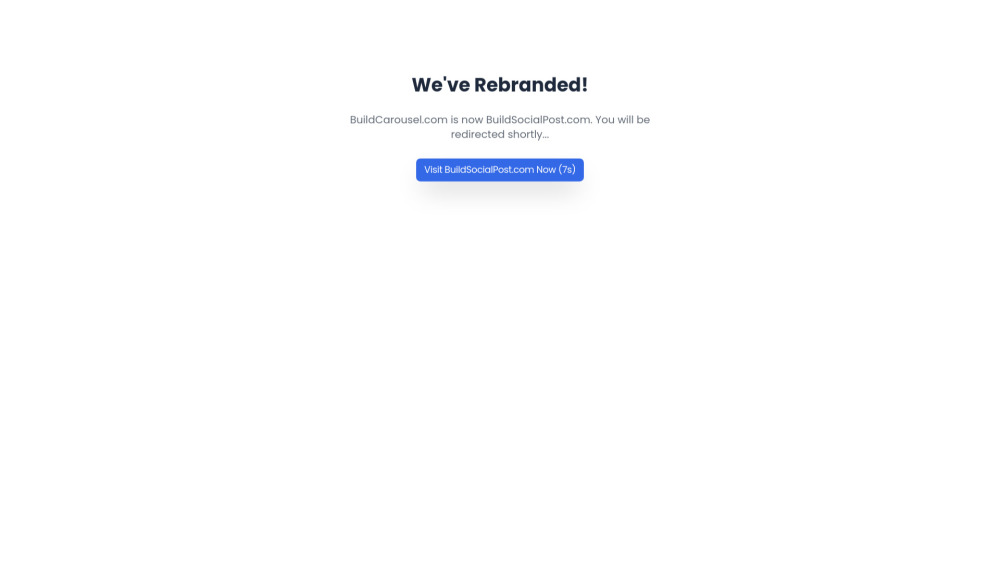 Buildcarousel website screenshot