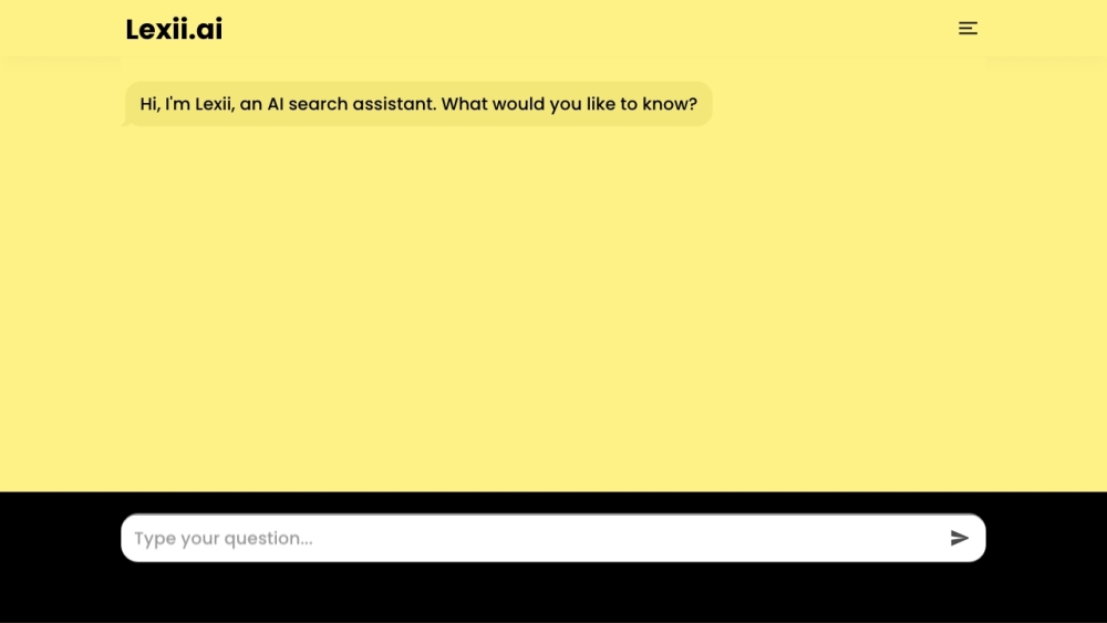 Lexii AI website screenshot