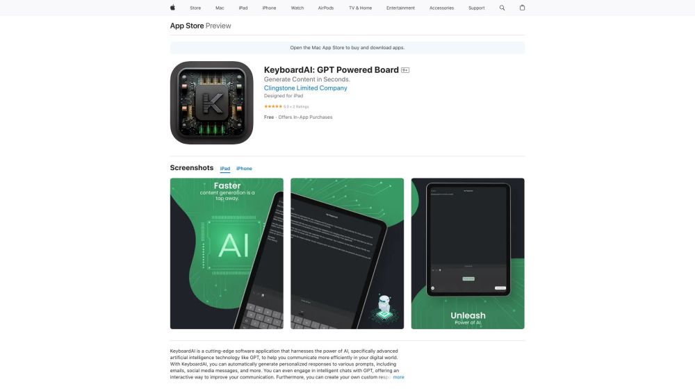 Keyboardai website screenshot
