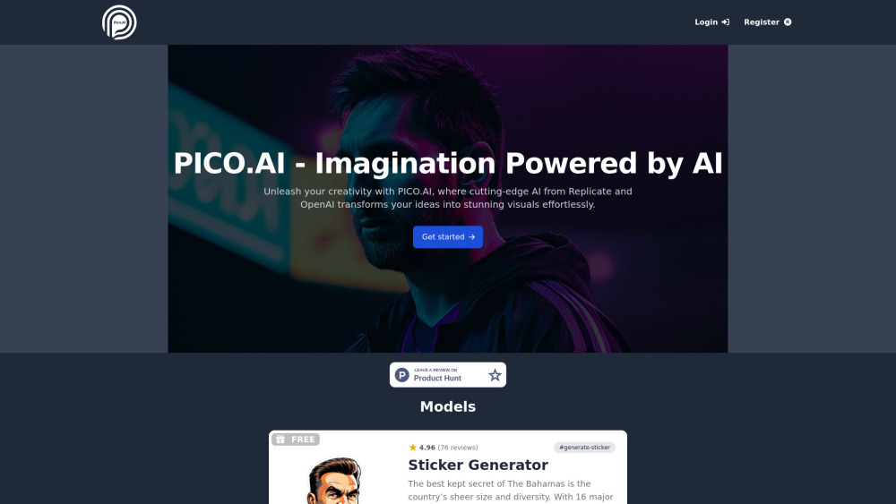 Pico Ai website screenshot