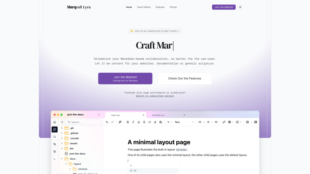 Marqraft Lyra Waiting List website screenshot