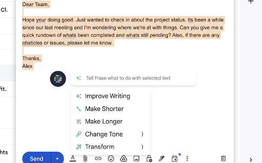 Frase Your Ai Writing Superpower website screenshot