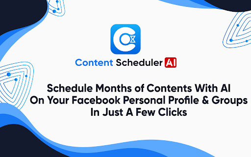 Content Scheduler Ai website screenshot