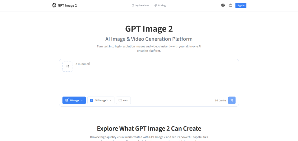 Gpt Image 2 9 website screenshot
