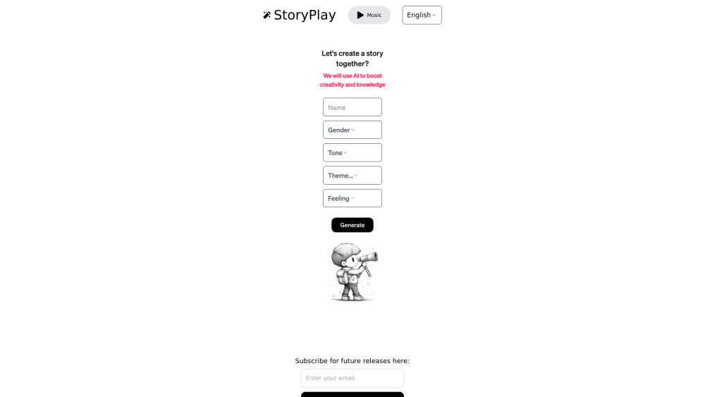 Write Them A Story website screenshot