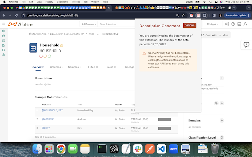 Description Generator website screenshot