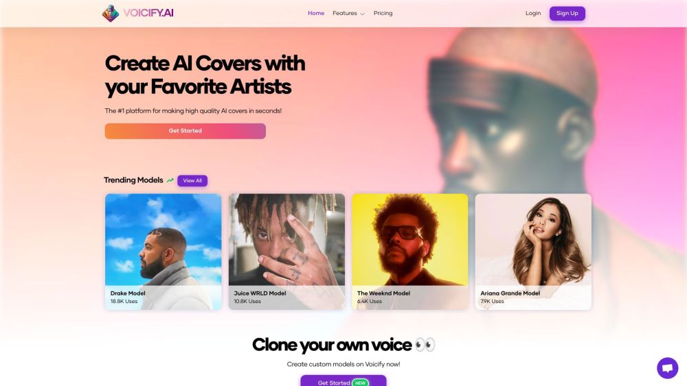 Voicify Ai website screenshot