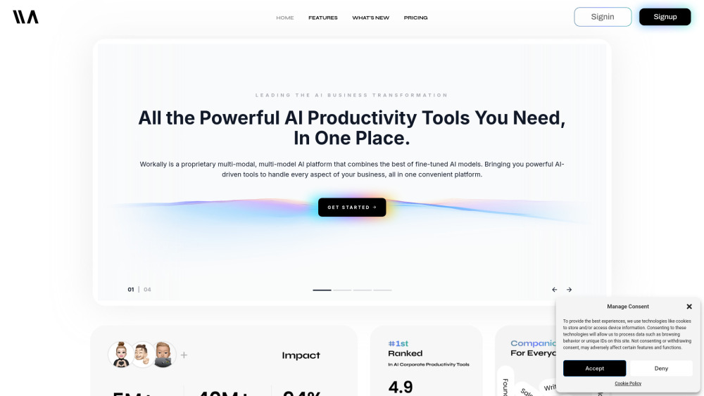 Workally website screenshot