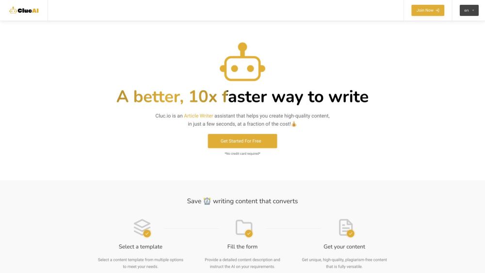 Cluc Io website screenshot