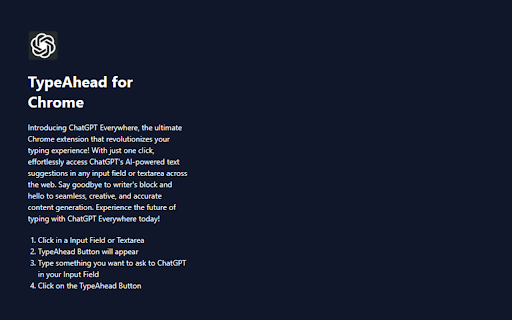 ChatGPT Everywhere website screenshot