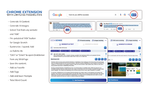 Desksense AI website screenshot