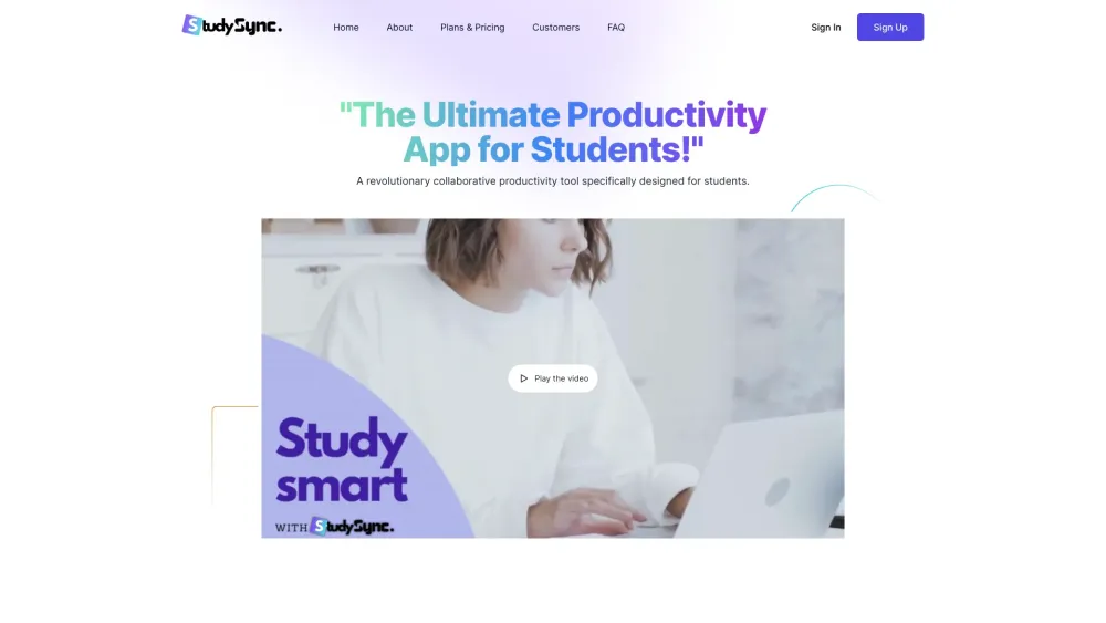 Studysync website screenshot