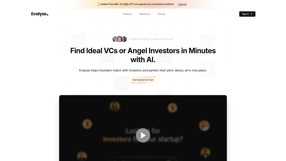 Evalyze Ai website screenshot