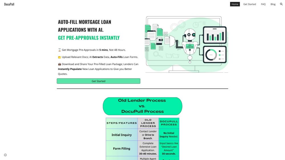 Docupull website screenshot