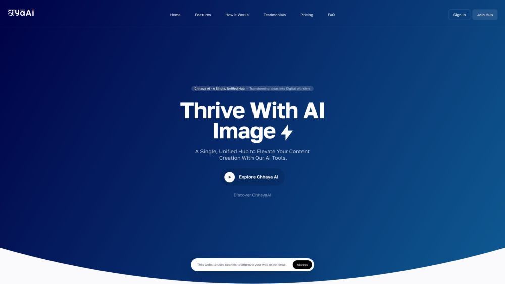 Chhaya AI website screenshot