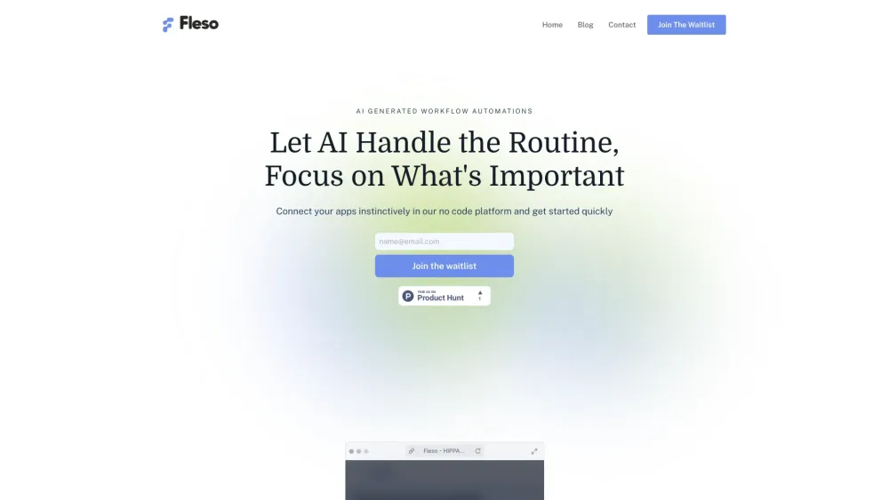 Fleso website screenshot