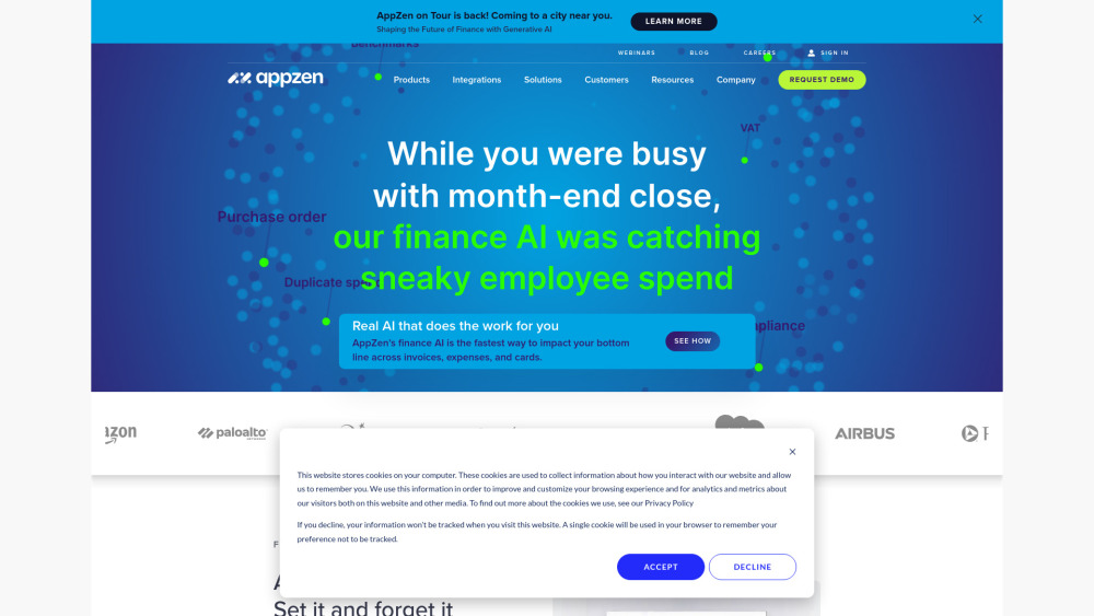 Appzen Com website screenshot