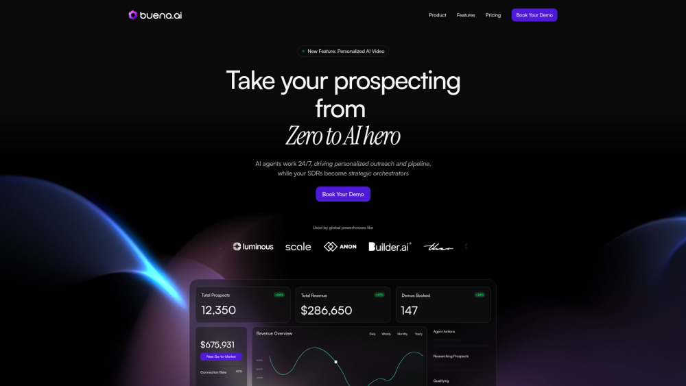 Buena Ai website screenshot