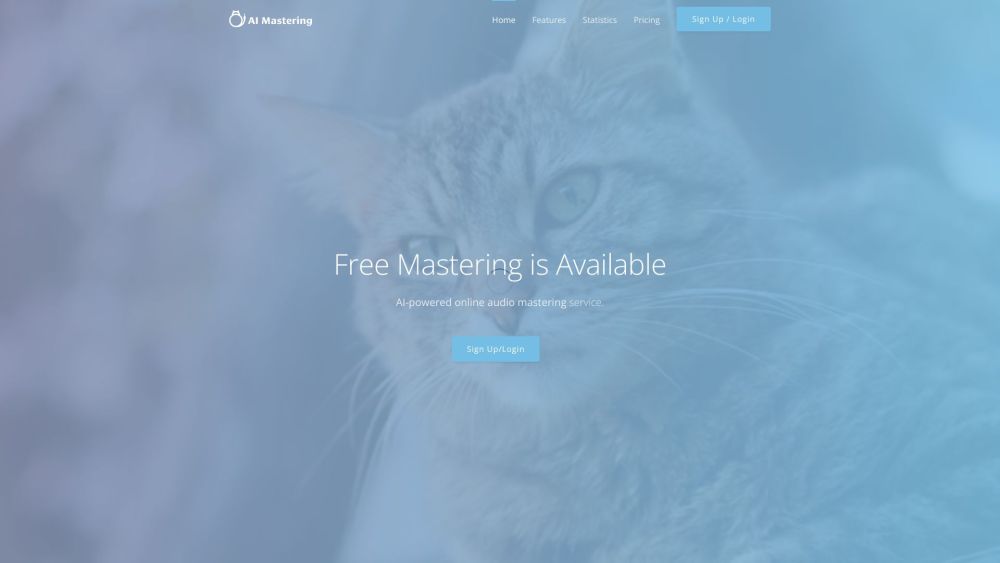 Ai Mastering website screenshot