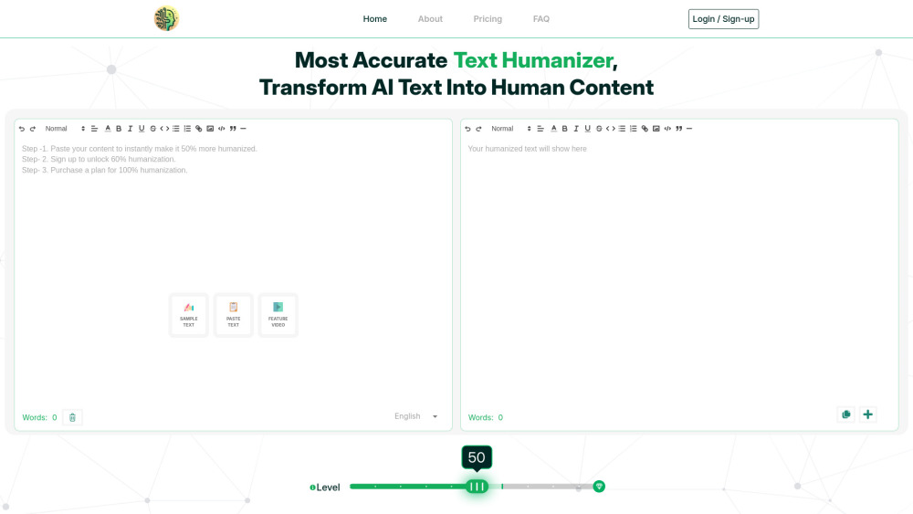 Ai2Humanize website screenshot