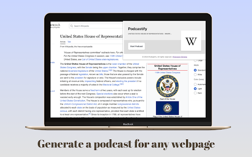 Podcastify website screenshot